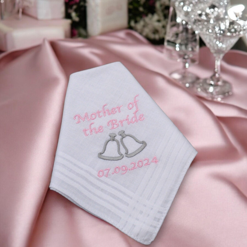 Wedding Handkerchief Mother of the Bride Ladies Hanky