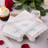 Ladies Lace Handkerchiefs 3 Gift Boxed Personalised Ribbon Hankies