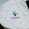 Ladies Personalised Hanky Snowdrops Handkerchief