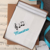 Music Handkerchiefs Gift Personalised Set of 3 Hankies