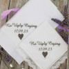 Wedding Handkerchiefs Pair His and Hers No Ugly Crying Set