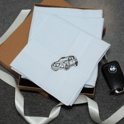 Car AWD Handkerchiefs Set BMW X series Embroidery
