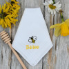 Personalised Bee Handkerchiefs Bee Keeper Honey Lovers 3 Gift Hankies