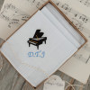Musician Handkerchiefs Personalised Piano Hankies Set of 3