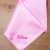 Personalised Pink Satin Hanky Glossy Satin Handkerchief