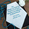 Wedding Handkerchief Father of the Bride Poem Embroidery