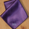 Personalised Purple Handkerchief Satin Message Hanky
