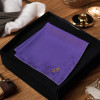 Personalised Purple Handkerchief Satin Message Hanky