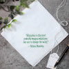 Famous Quote Hanky Inspirational Customised Handkerchief