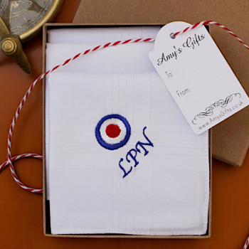 RAF Roundel Handkerchiefs Royal Airforce Hankies Set of 3