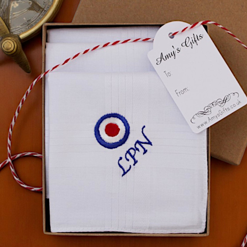 RAF Roundel Handkerchiefs Royal Airforce Hankies Set of 3