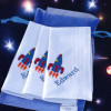 Childs Personalised Handkerchiefs Three Space Rocket Hankies