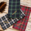 Wedding Tartan Handkerchiefs Personalised Plaid Hanky Set