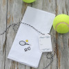 Tennis Handkerchiefs Personalised Tennis Racquet Hanky