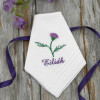 Ladies Embroidered Handkerchiefs Thistle Flower Gift of 3 Hankies