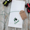 Mens Tractor Handkerchiefs Personalised Embroidered Set of 3 Hankies