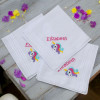 Childs Personalised Handkerchiefs Unicorn Set of 3 Hankies