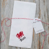 Welsh Dragon Handkerchiefs Cymru Personalised Hankies Set of 3