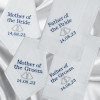 Wedding Bells Handkerchiefs Set Mother Father of Bride Groom Hankies