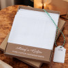 Mens White Handkerchiefs Boxed Gift Set of 5
