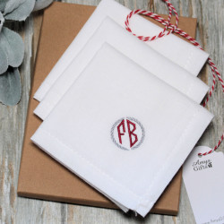 Mens Monogrammed Handkerchiefs Set Diamond Initials Embroidered Hankies Mens Monogrammed Handkerchiefs Set Diamond Initials Embroidered Hankies