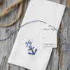 Mens Nautical Handkerchief Boat Anchor Personalised Hanky