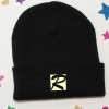 Personalised Kids Beanie Hat Printed Initial Cuff Beanies