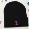 Kids Varsity Initial Beanie Hat Personalised Childs Beanies