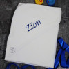 Personalised Baby Towel Embroidered White Hooded Towel