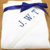 Personalised Baby Towel Embroidered White Hooded Towel