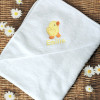 Personalised Hooded Baby Towel Duckling Embroidered Bath Towel
