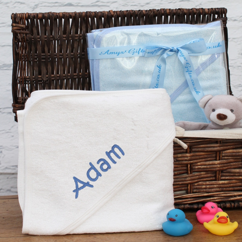 Hooded Baby Towel Personalised White Bathing Towel
