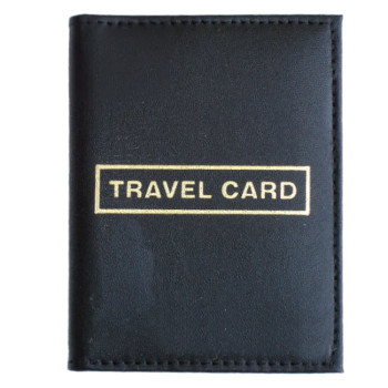 Travel Card Cover Leather Travel Card Bus Pass Holder