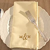 personalised dinner napkin cream cloth