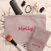 Personalised Accessories Case and Flannel Hair and Beauty Bag Set