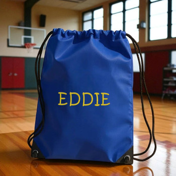 Personalised Gym Bag Royal Blue School PE Sports Drawstring