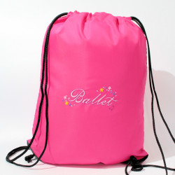 Pink Ballet Bag Embroidered Dance Shoes Carry Bag