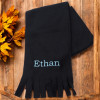 Childrens Black Scarf Kids Personalised Scarf