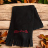 Childrens Black Scarf Kids Personalised Scarf
