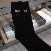 Personalised Socks Mens Black Cotton Socks
