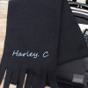 Childrens Black Scarf Kids Personalised Scarf
