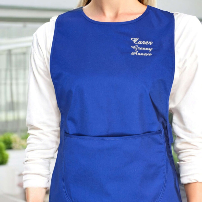 Personalised Tabard Royal Blue Tabard with Embroidery