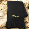 Childrens Black Scarf Kids Personalised Scarf