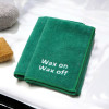 Personalised Microfibre Cloth Green Polishing Car Cleaning Cloth