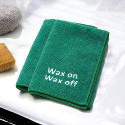Personalised Microfibre Cloth Green Polishing Car Cleaning Cloth