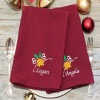 Christmas Napkins Set Holly Bells Personalised Napkins