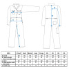 Personalised Overalls Grey Mens Sturdy Work Coveralls