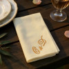 Personalised Cloth Napkins Large Luxury Cream Dinner Napkin