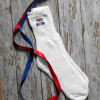 Personalised Sports Socks Mens White Socks Flag Motif