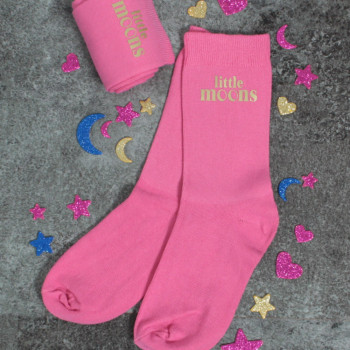 Custom Logo Socks Printed Pink Ladies Socks